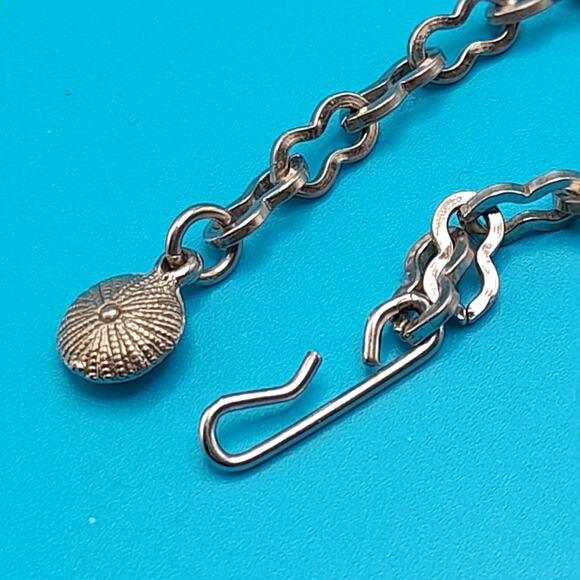 Vintage Moonglow Light Blue Necklace, Silver Tone, 1950s Vintage Jewelry - Picture 12 of 12